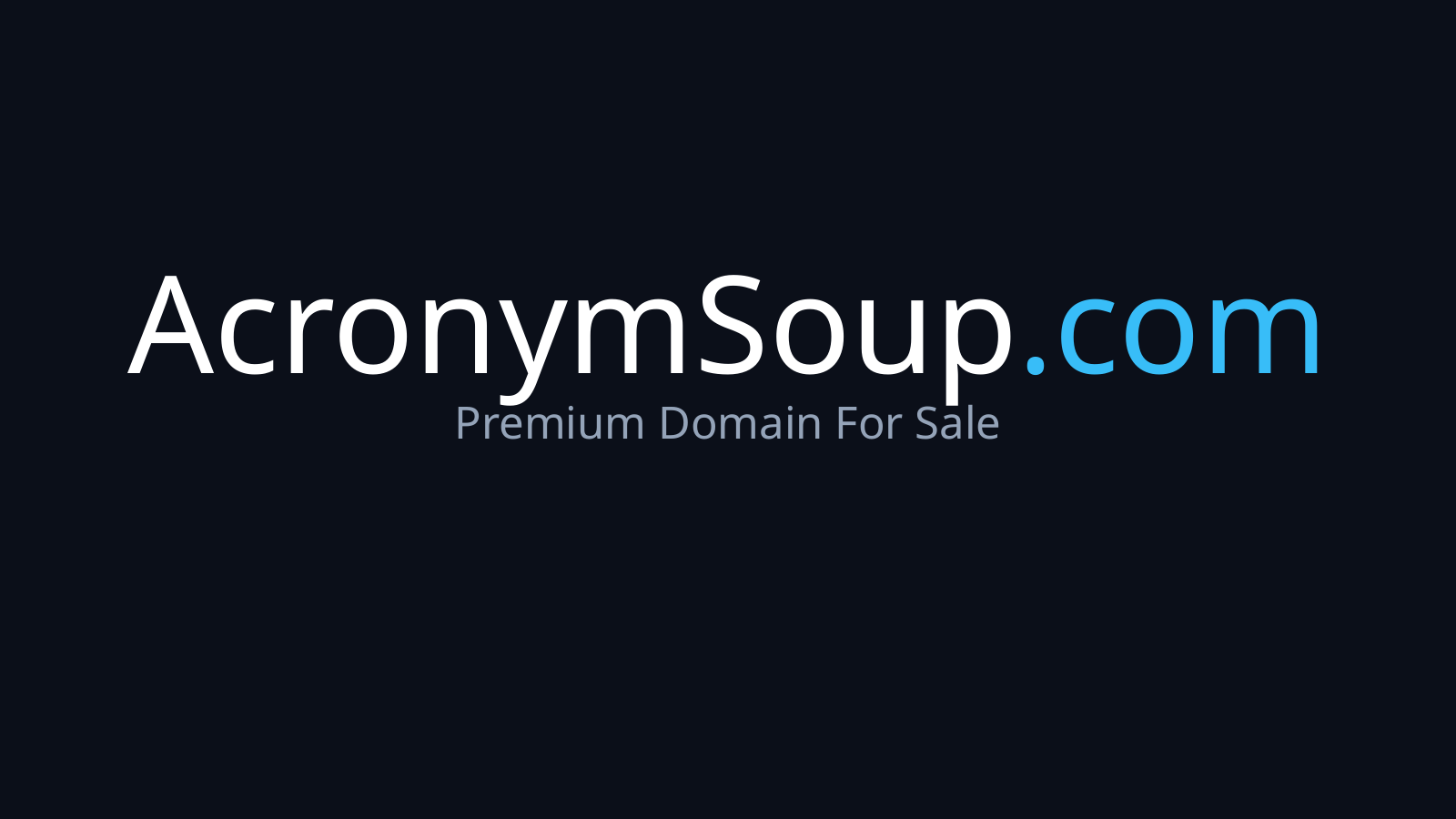 AcronymSoup.com logo