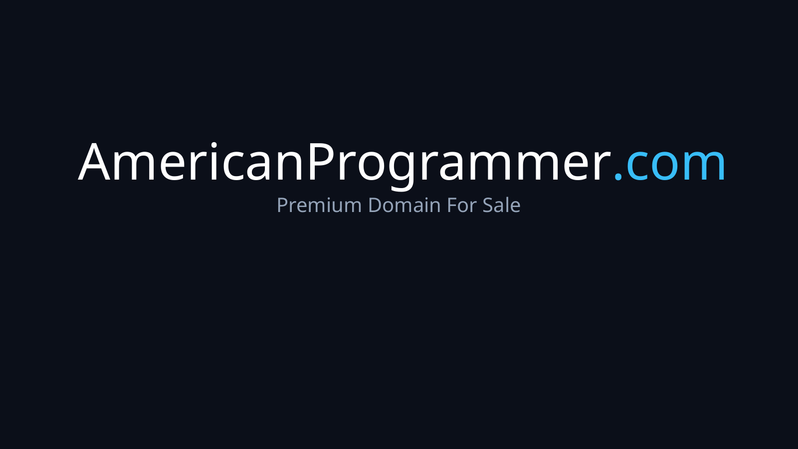 AmericanProgrammer.com logo