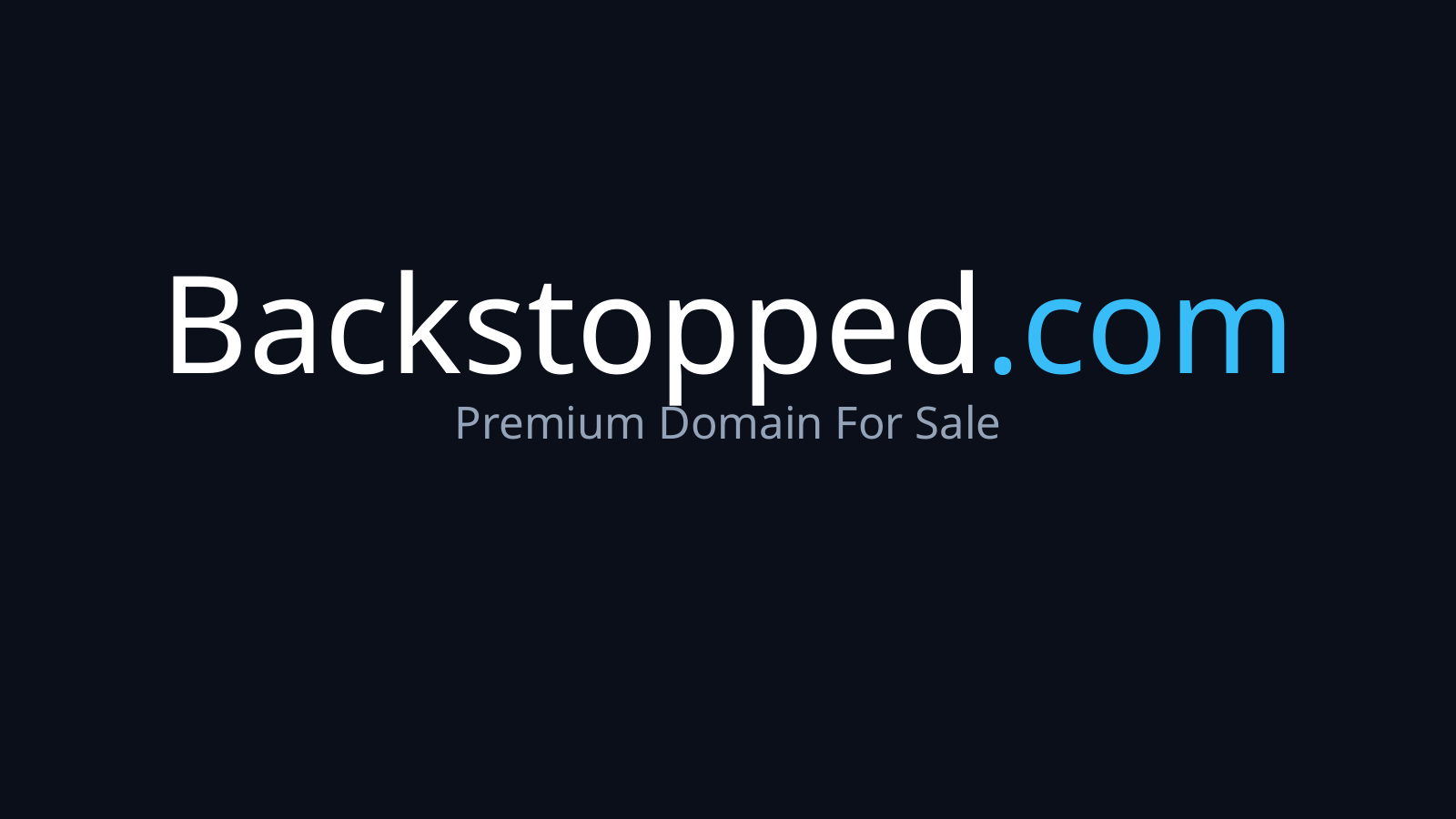Backstopped.com logo