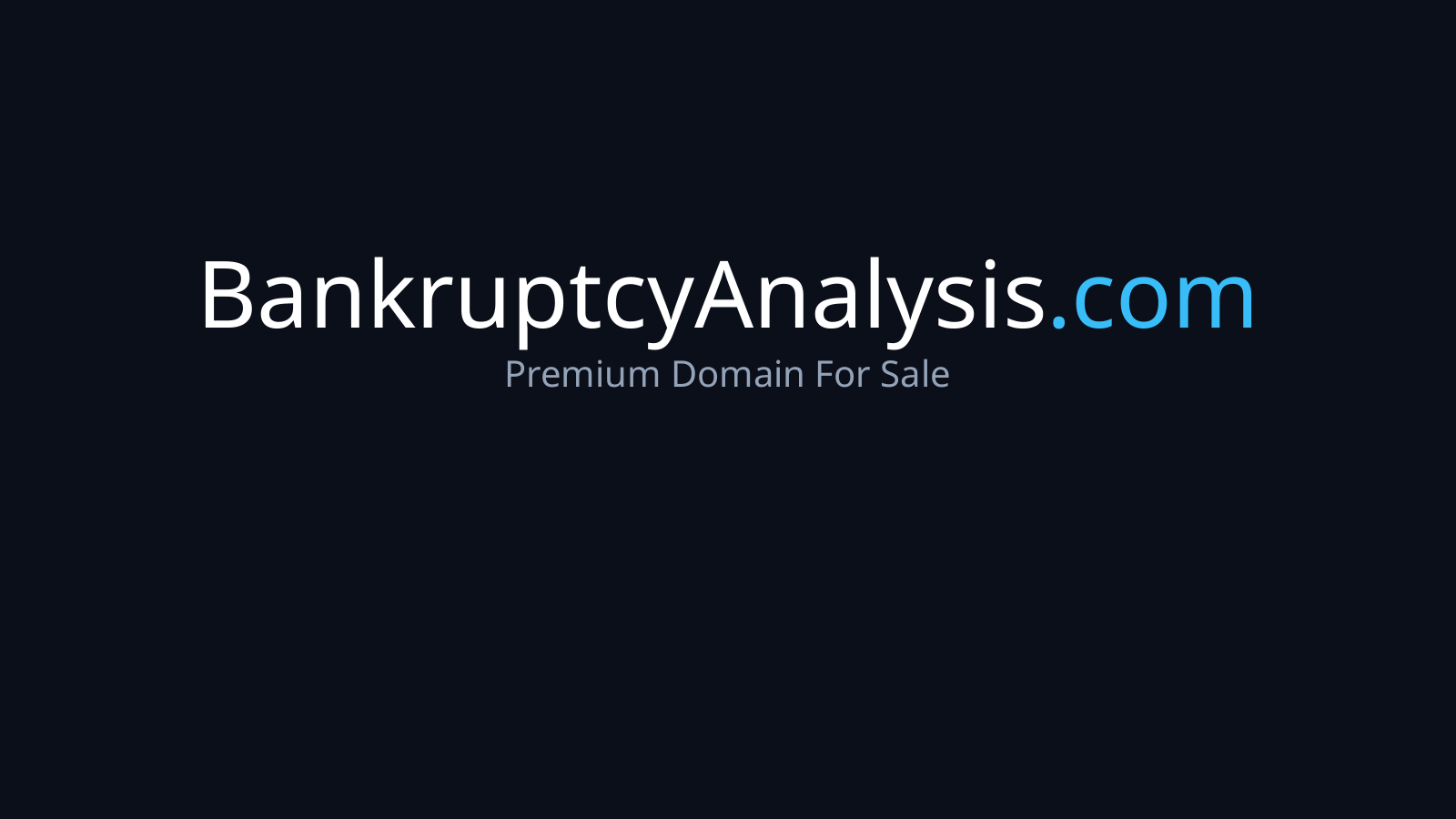 BankruptcyAnalysis.com logo