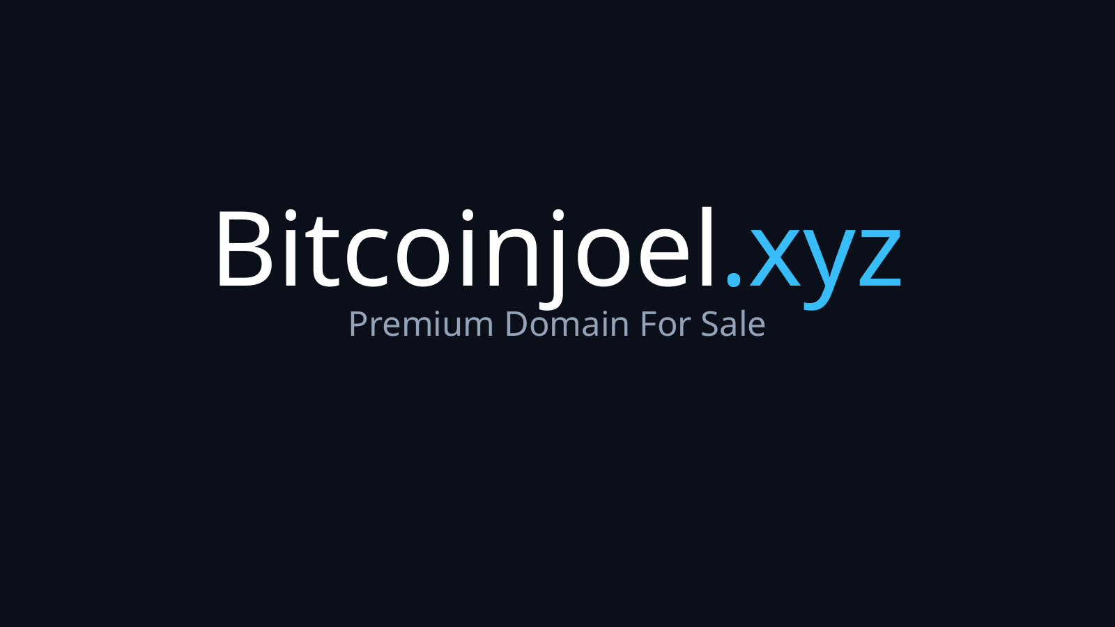 Bitcoinjoel.xyz logo