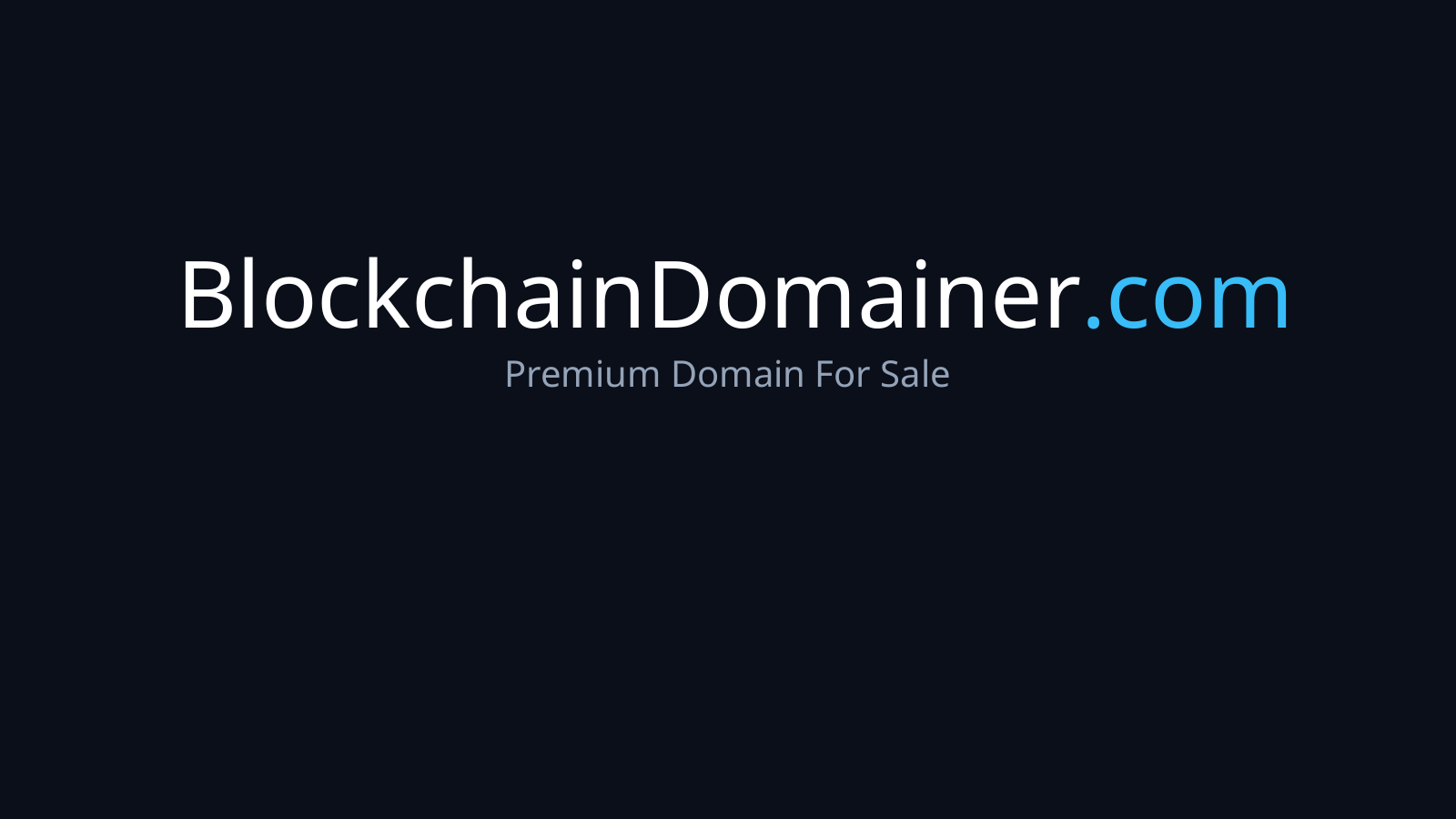 BlockchainDomainer.com logo
