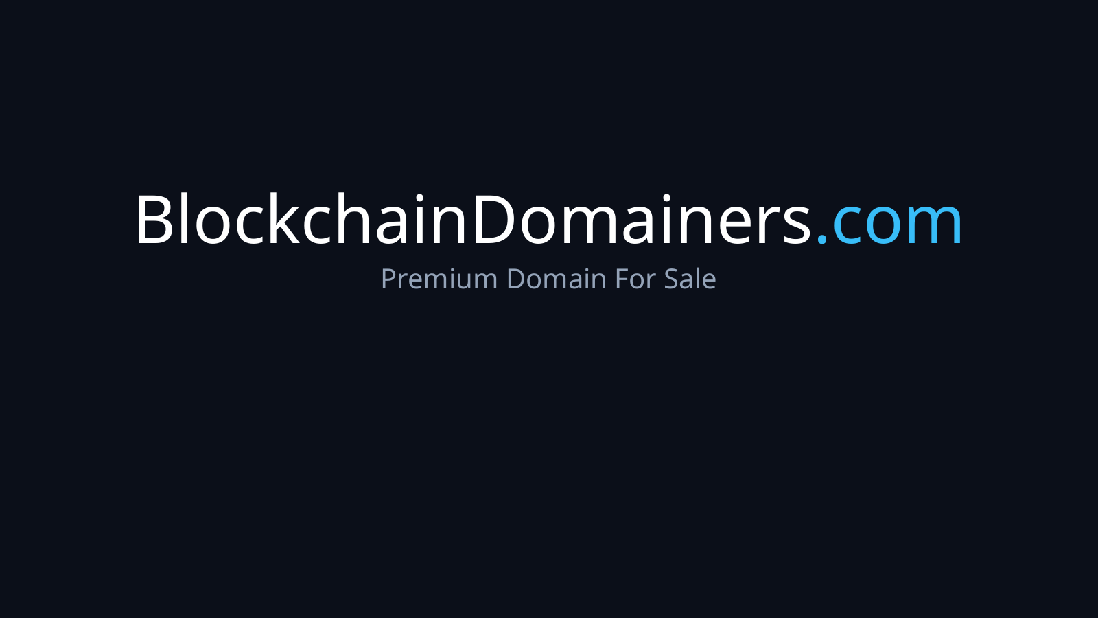 BlockchainDomainers.com logo