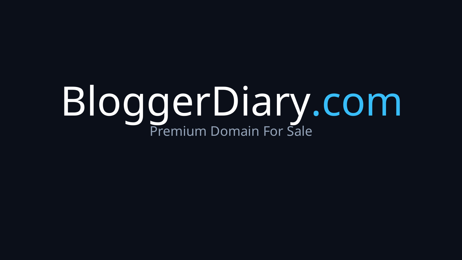BloggerDiary.com logo