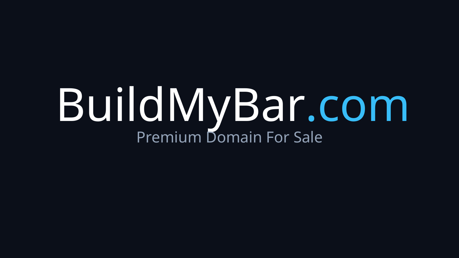 BuildMyBar.com logo