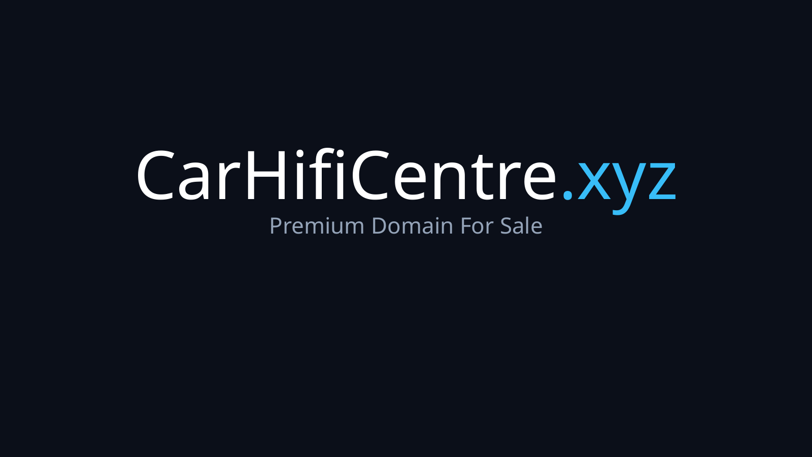 CarHifiCentre.xyz logo