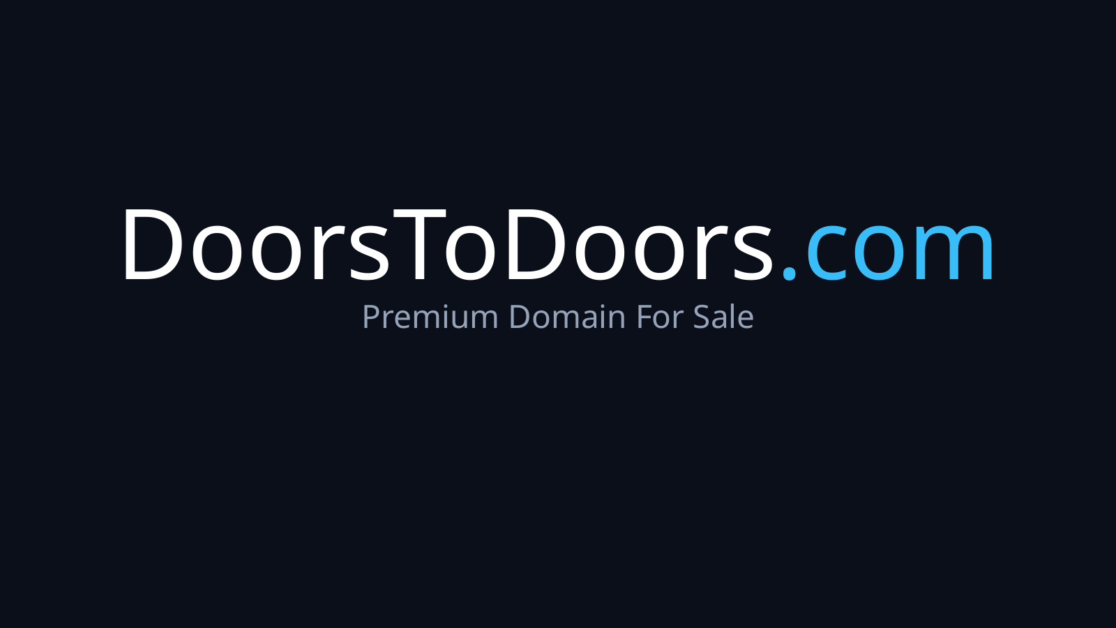 DoorsToDoors.com logo