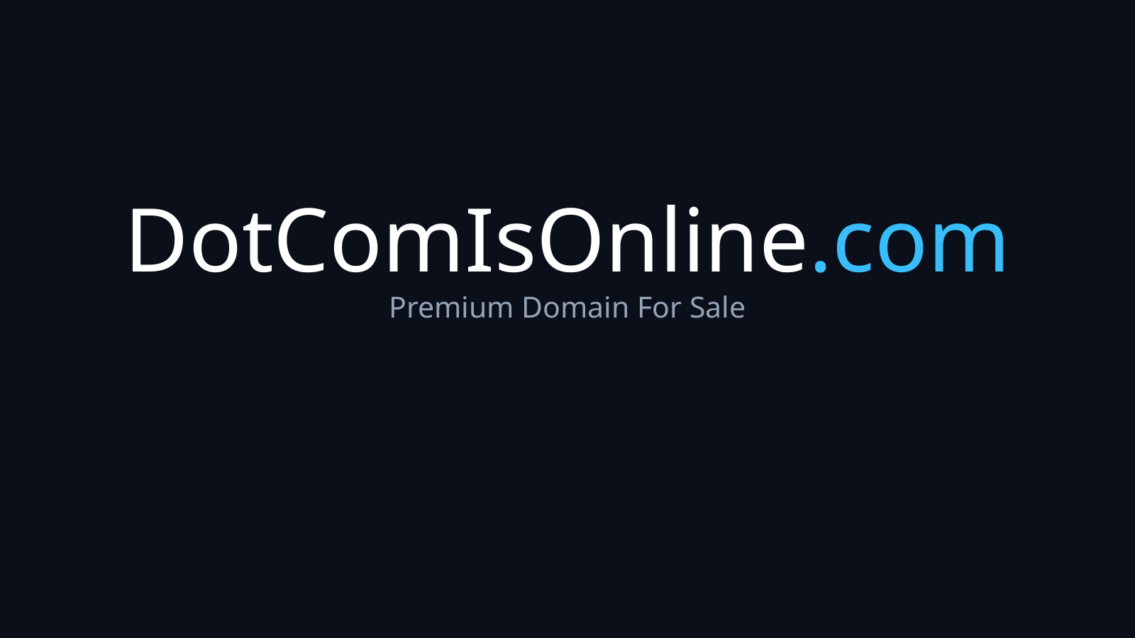 DotComIsOnline.com logo