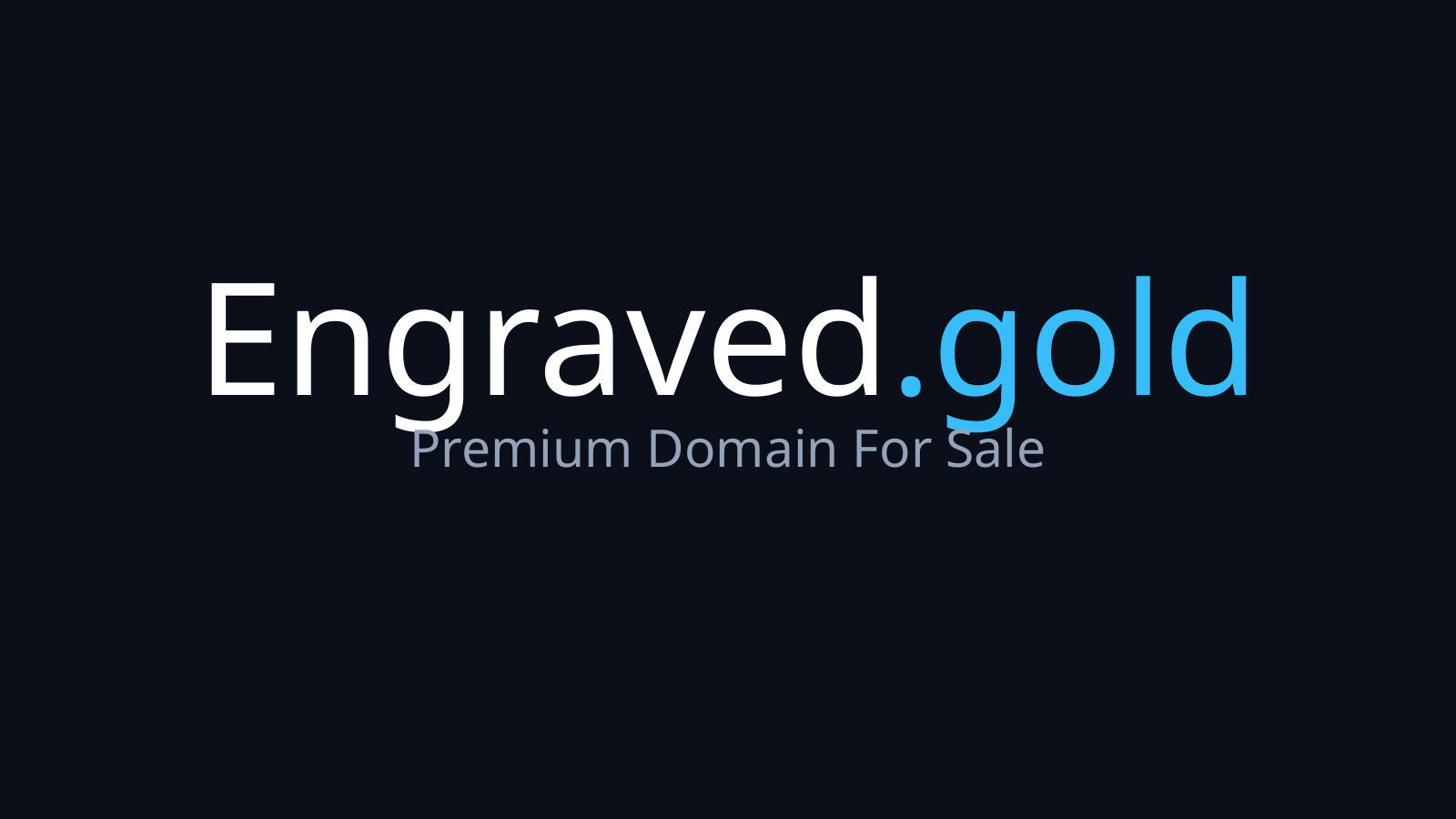 Engraved.gold logo