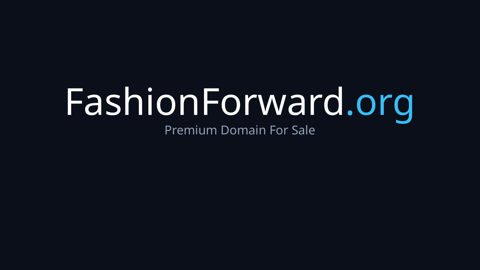 FashionForward.org logo