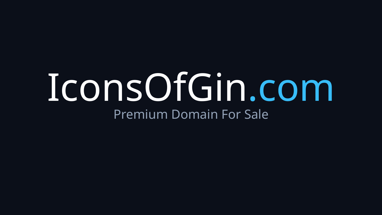 IconsOfGin.com logo