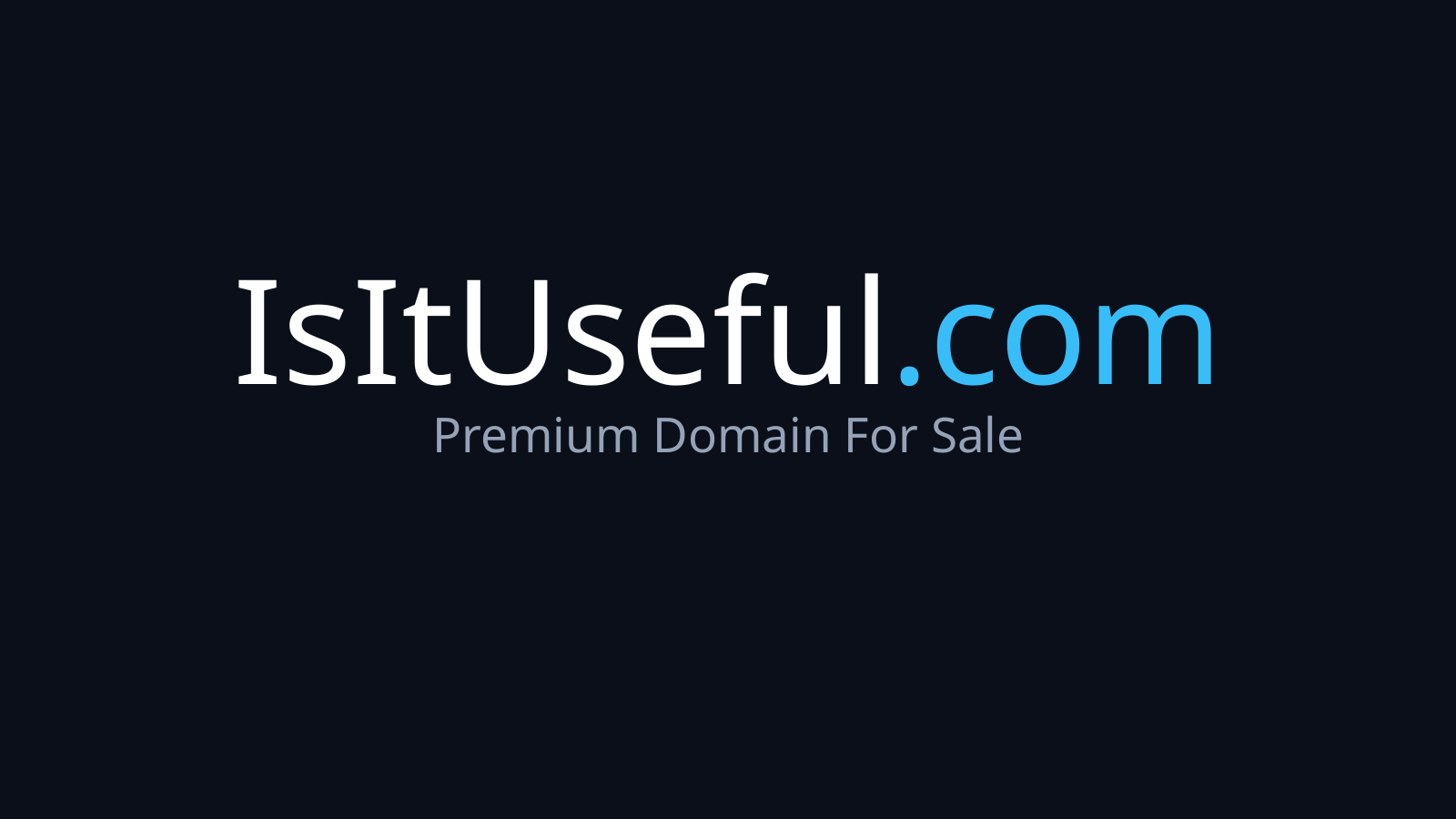 IsItUseful.com logo