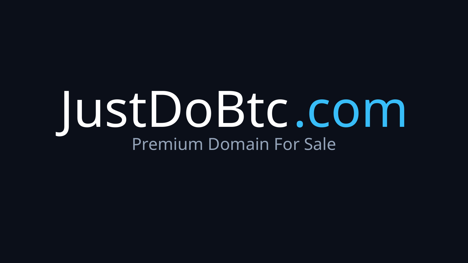 JustDoBTC.com logo
