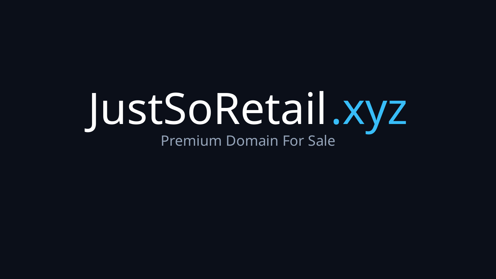 JustSoRetail.xyz logo