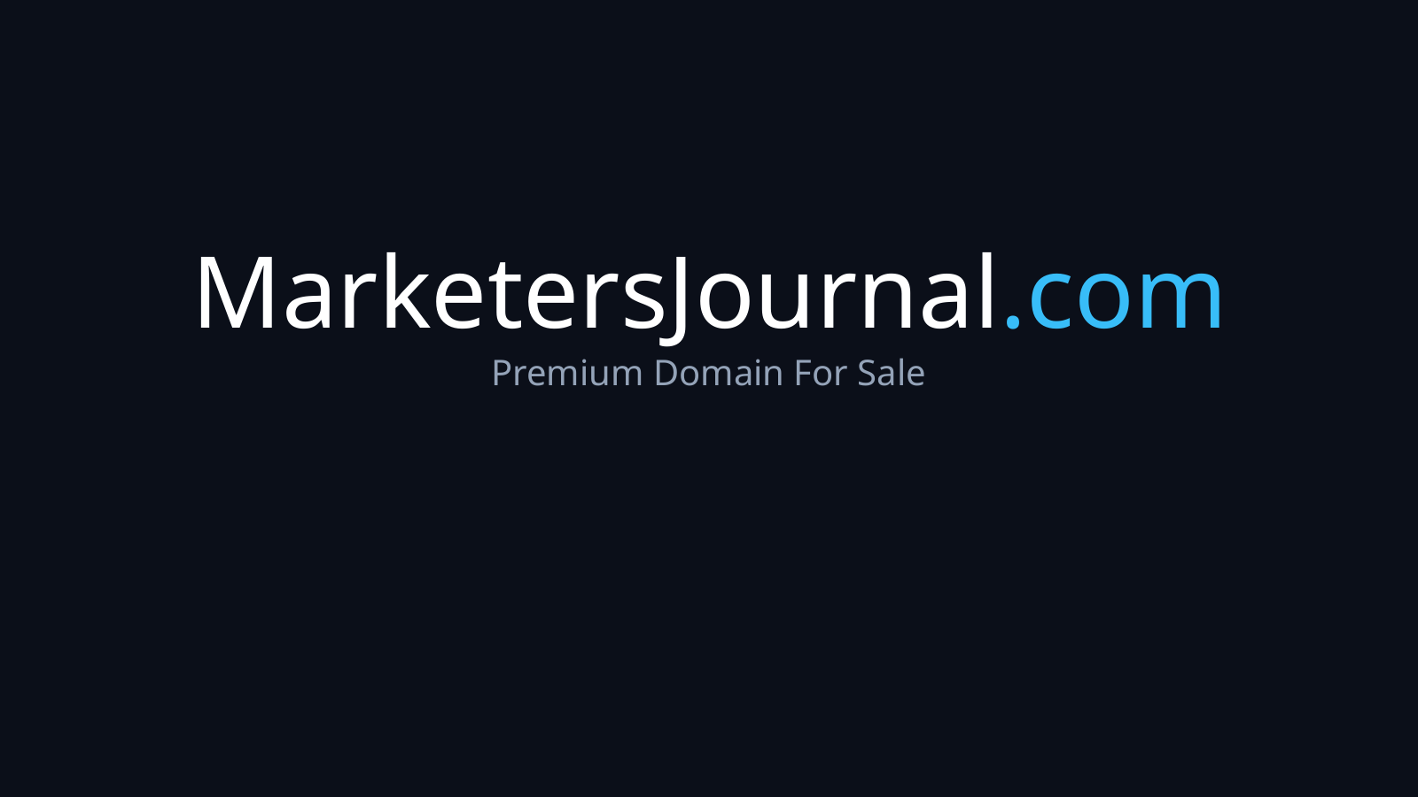 MarketersJournal.com logo
