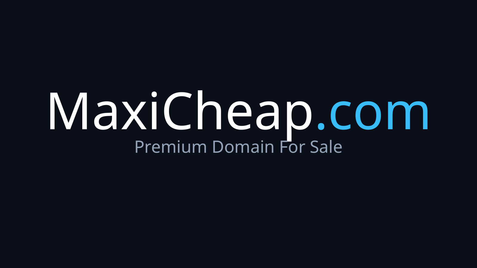 MaxiCheap.com logo