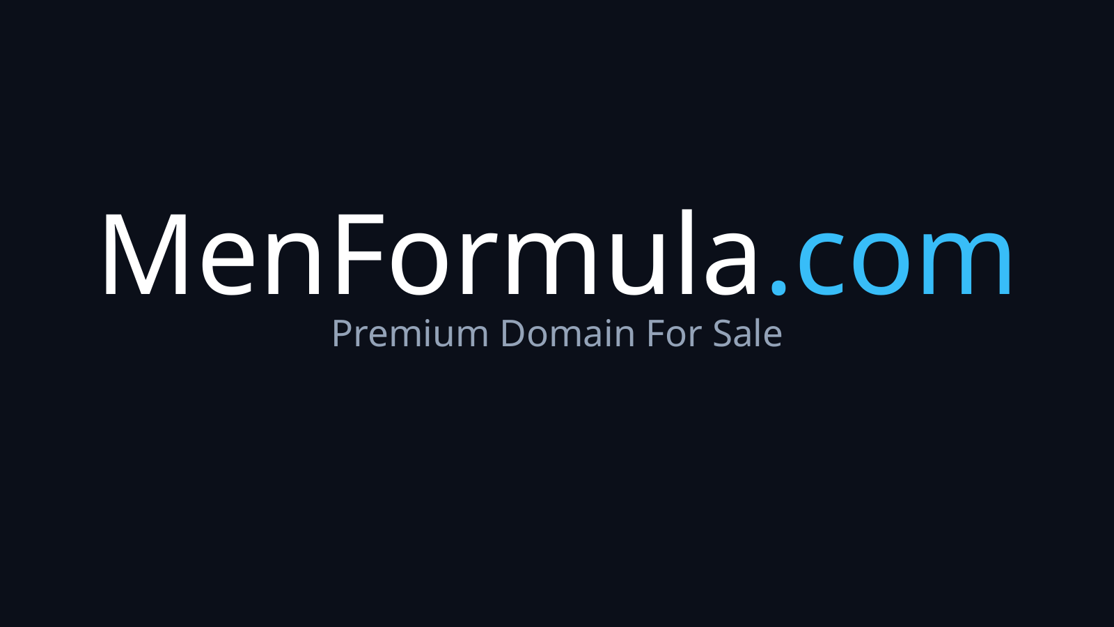 MenFormula.com logo