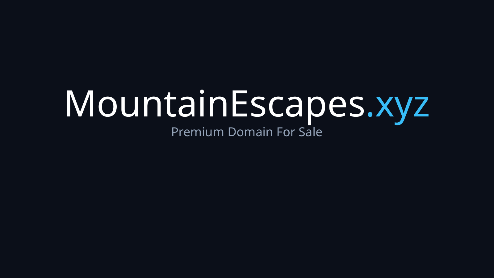 MountainEscapes.xyz logo