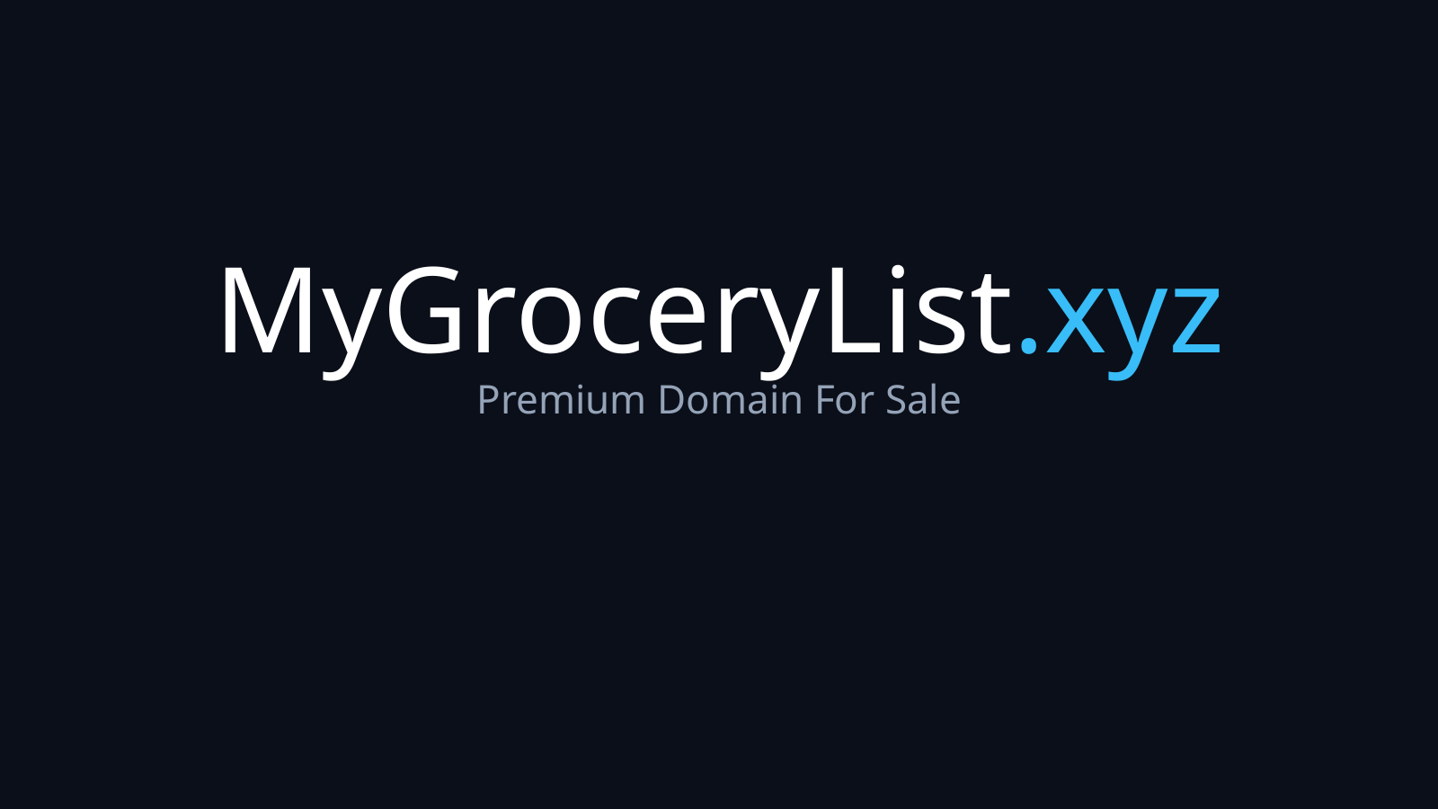 MyGroceryList.xyz logo