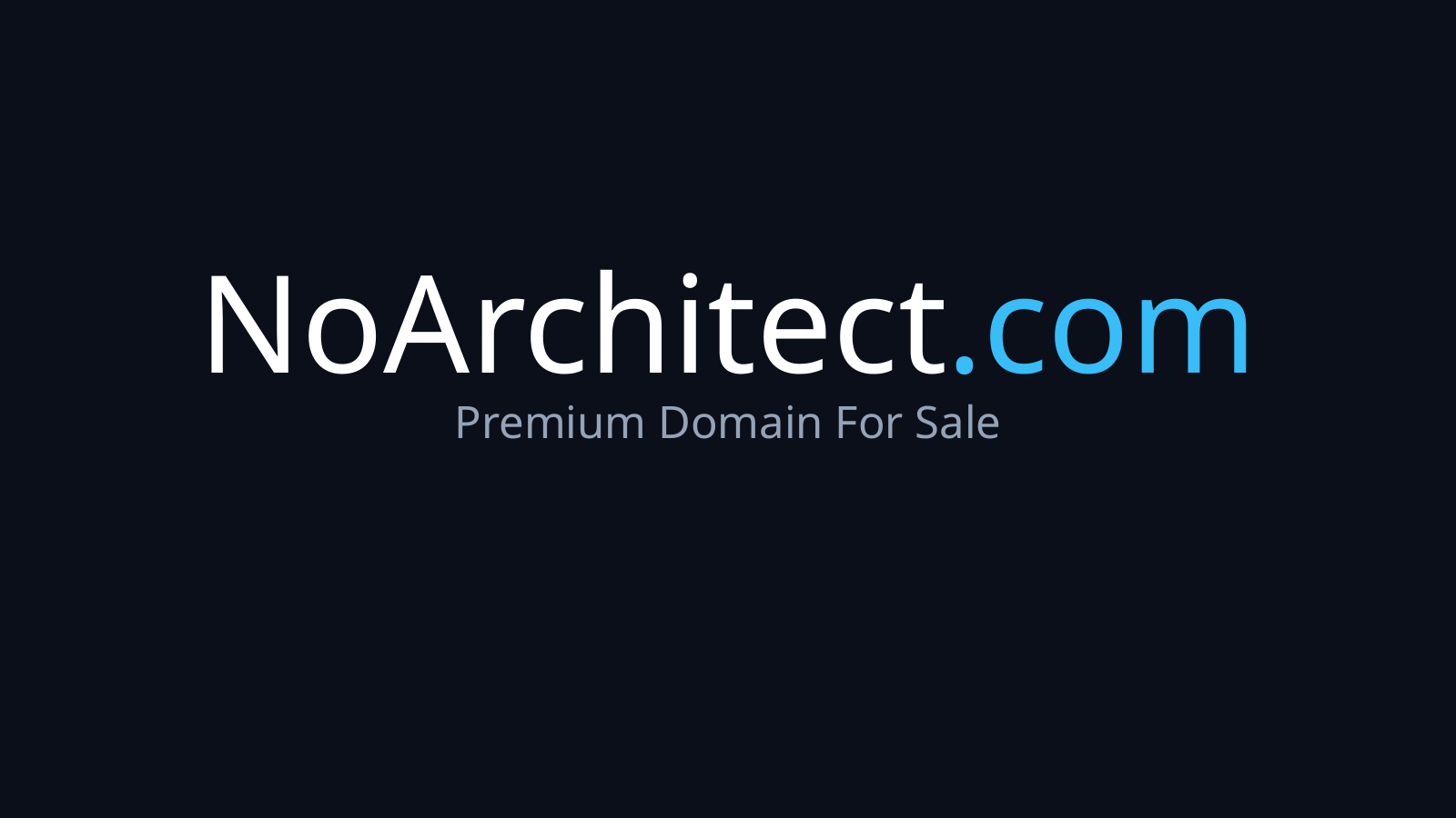 NoArchitect.com logo