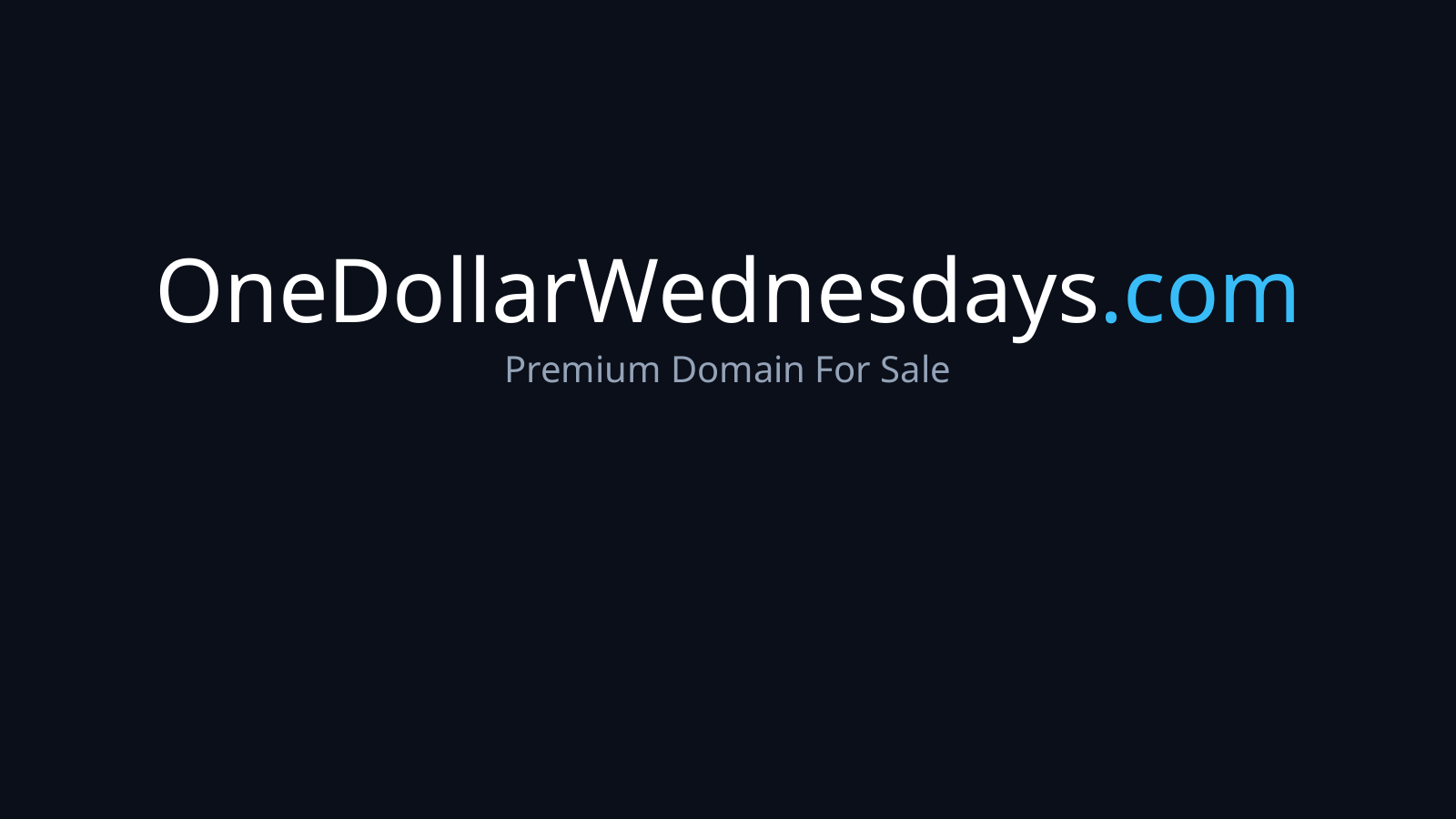 OneDollarWednesdays.com logo