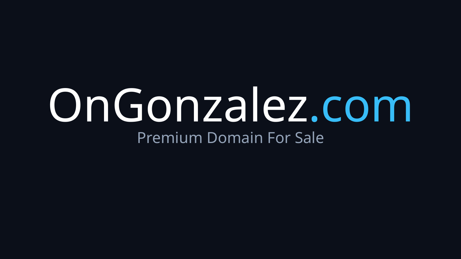OnGonzalez.com logo