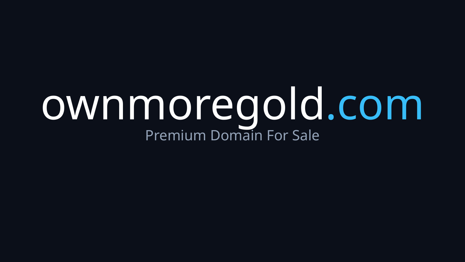 OwnMoregold.com logo