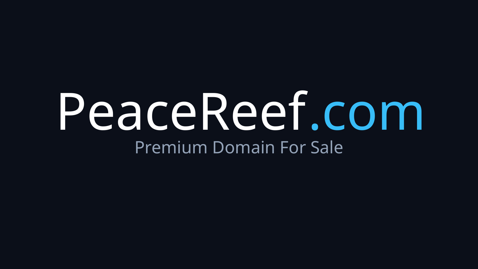PeaceReef.com logo