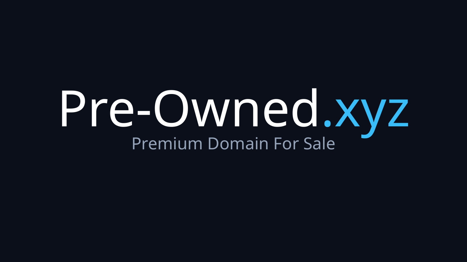 Pre-owned.xyz logo
