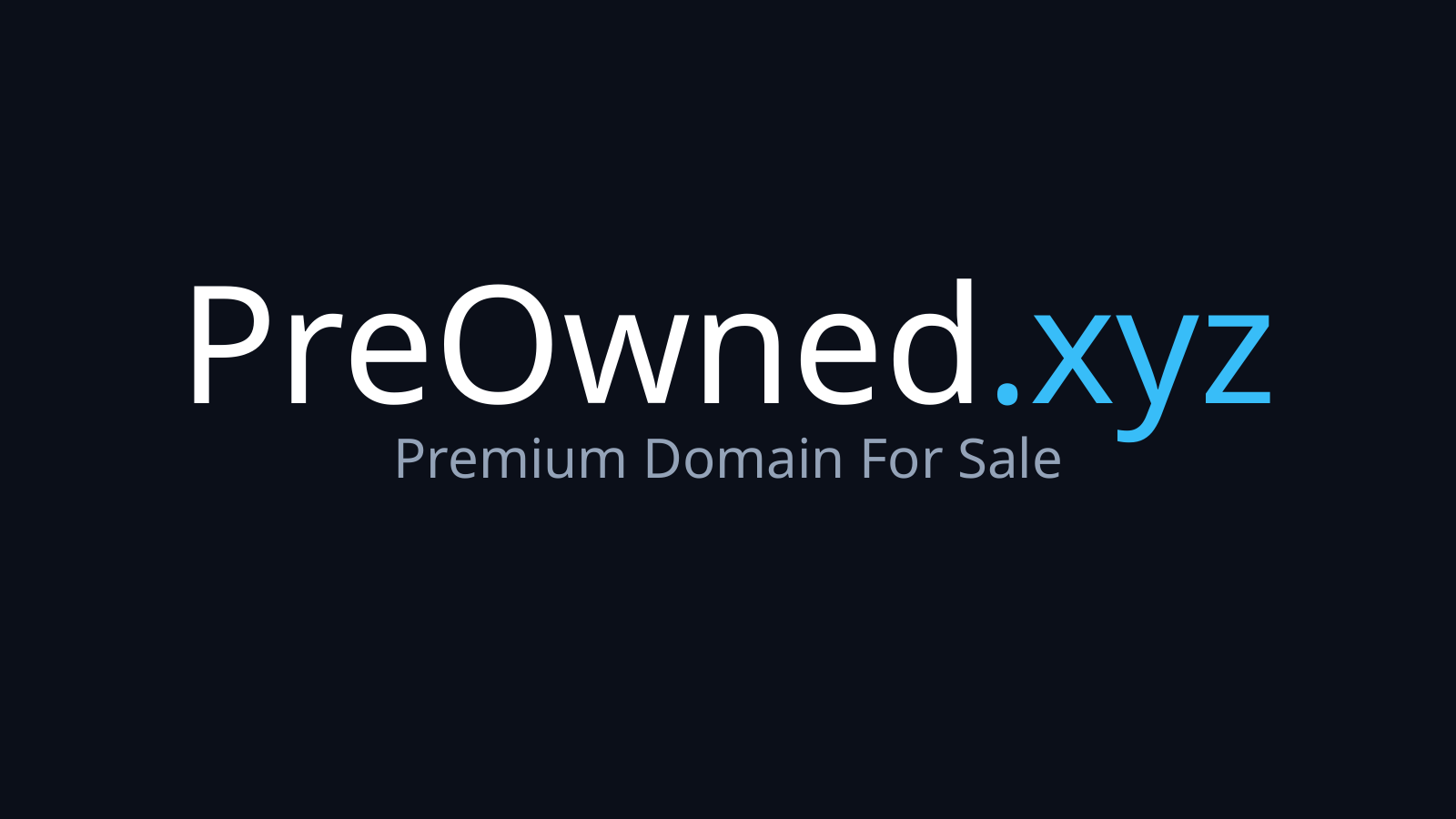 PreOwned.xyz logo