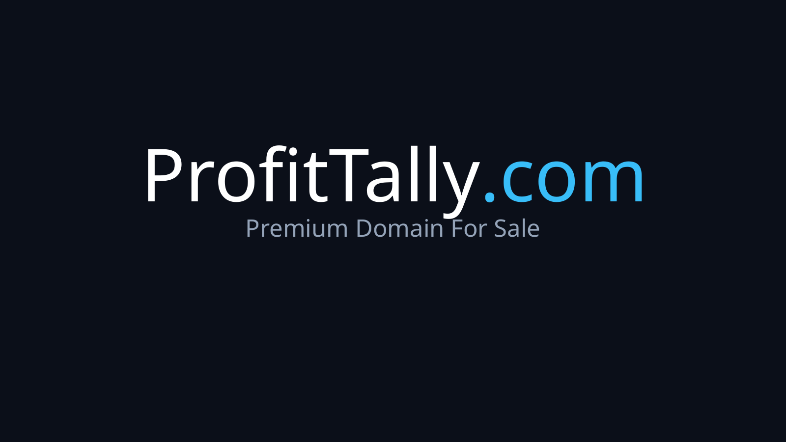 ProfitTally.com logo