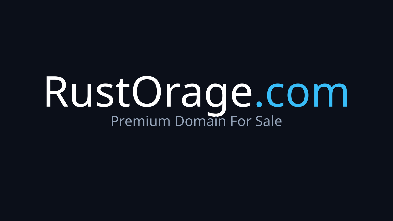 RustOrage.com logo