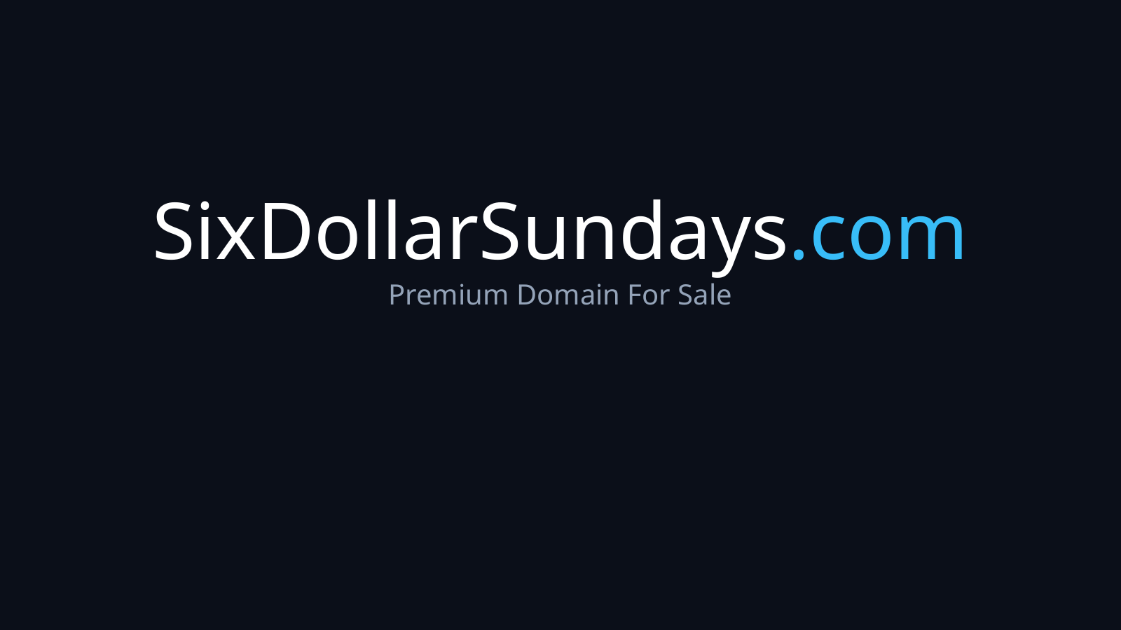 SixDollarSundays.com logo