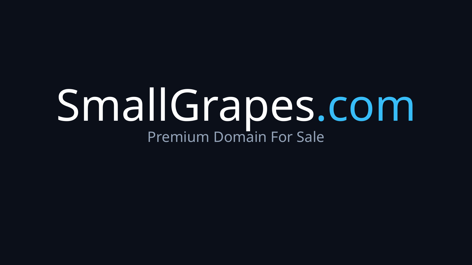 SmallGrapes.com logo