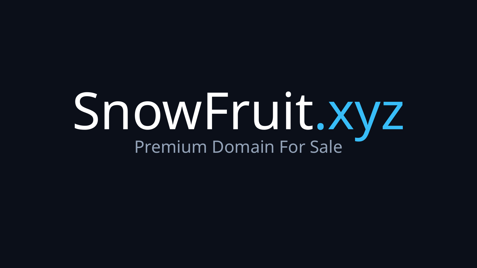 SnowFruit.xyz logo