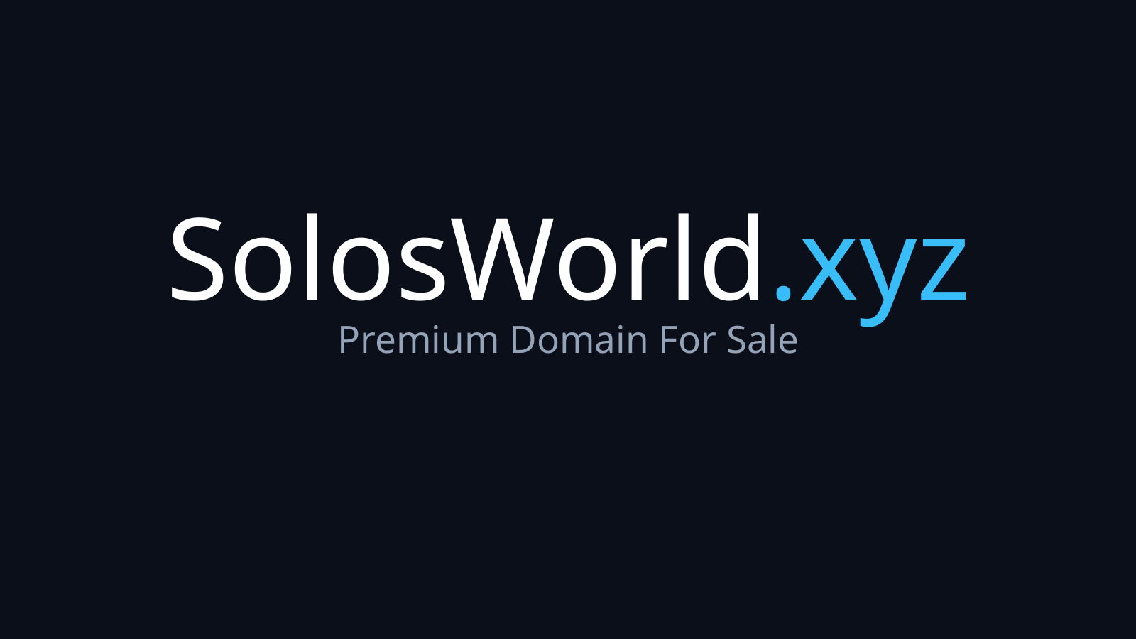 SolosWorld.xyz logo