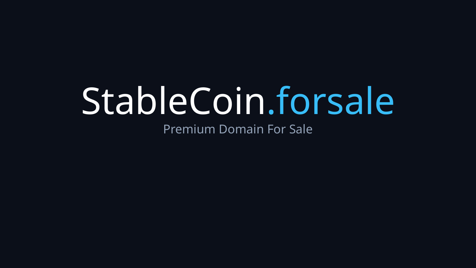 Stablecoin.forsale logo