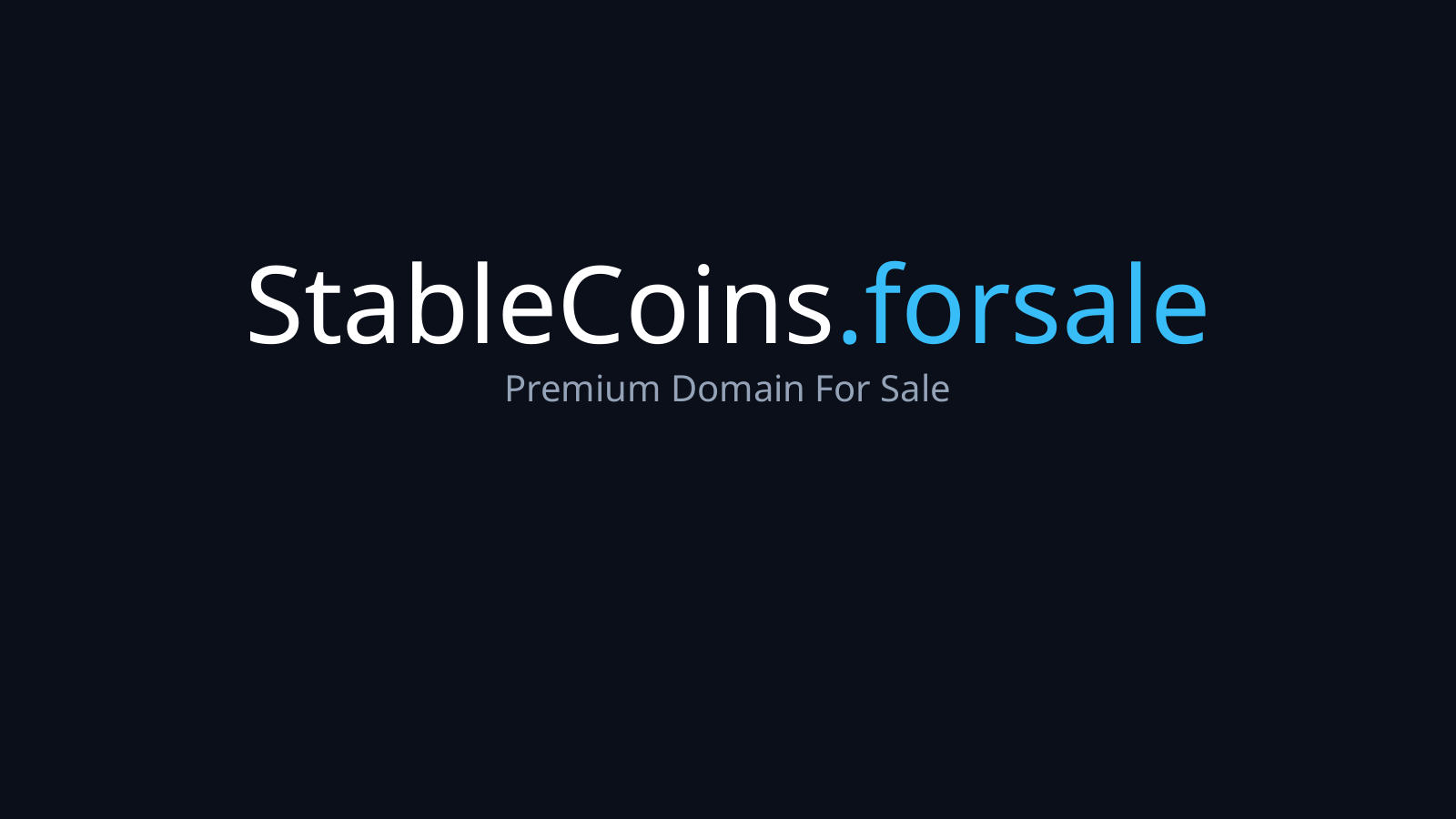 Stablecoins.forsale logo
