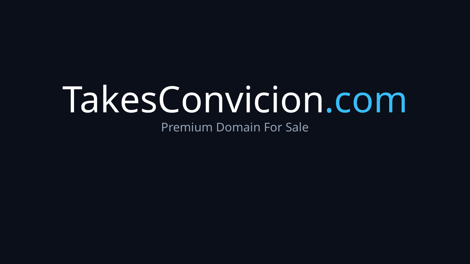 TakesConvicion.com logo