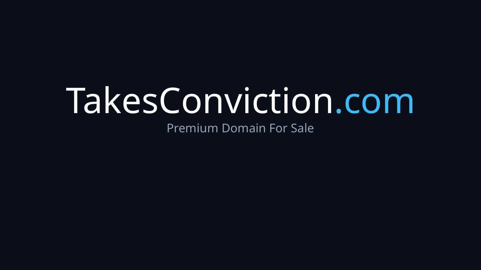 TakesConviction.com logo