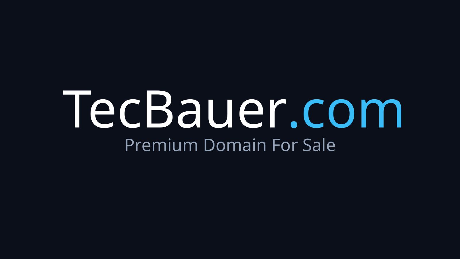 TecBauer.com logo
