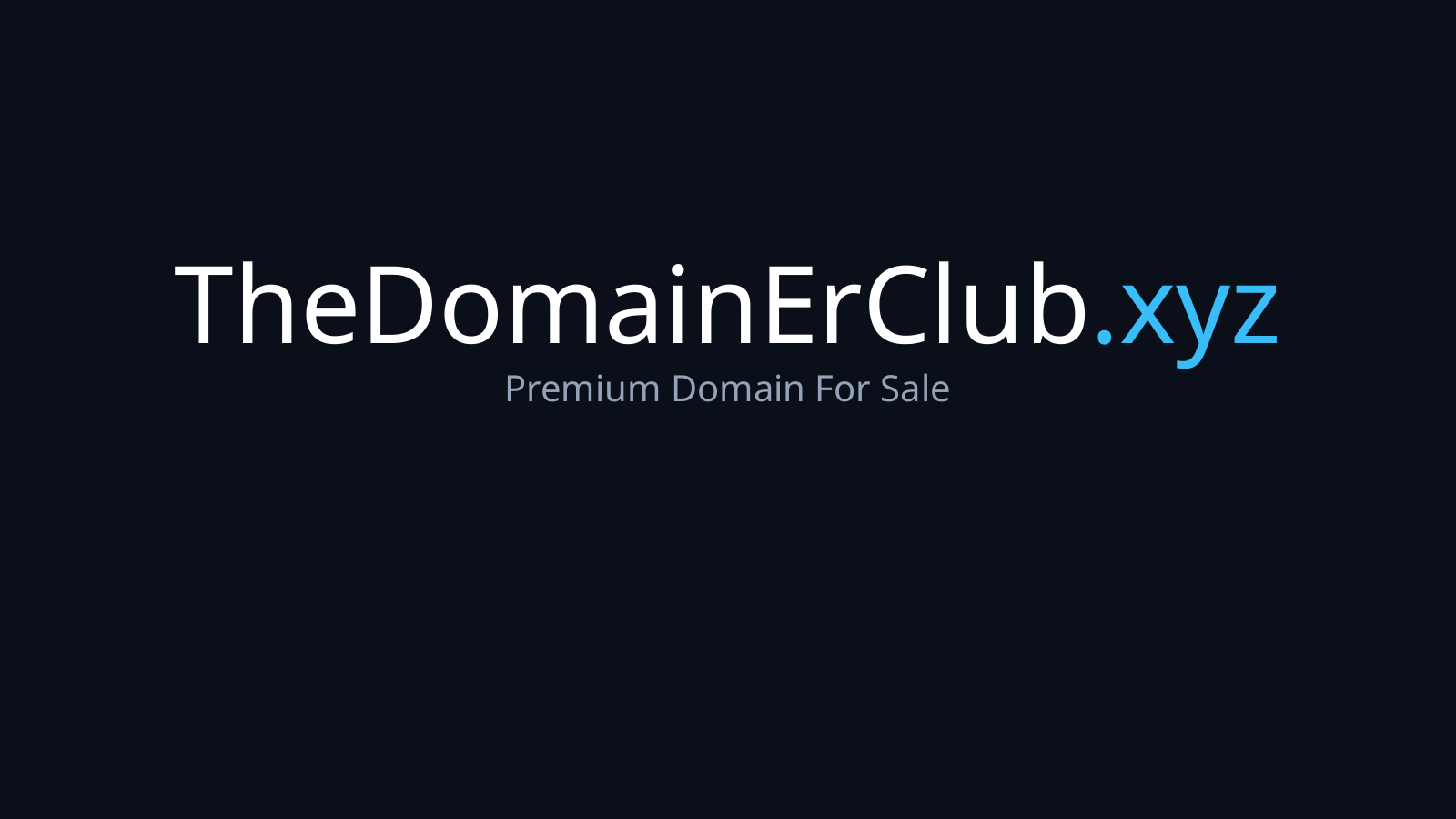 TheDomainErClub.xyz logo