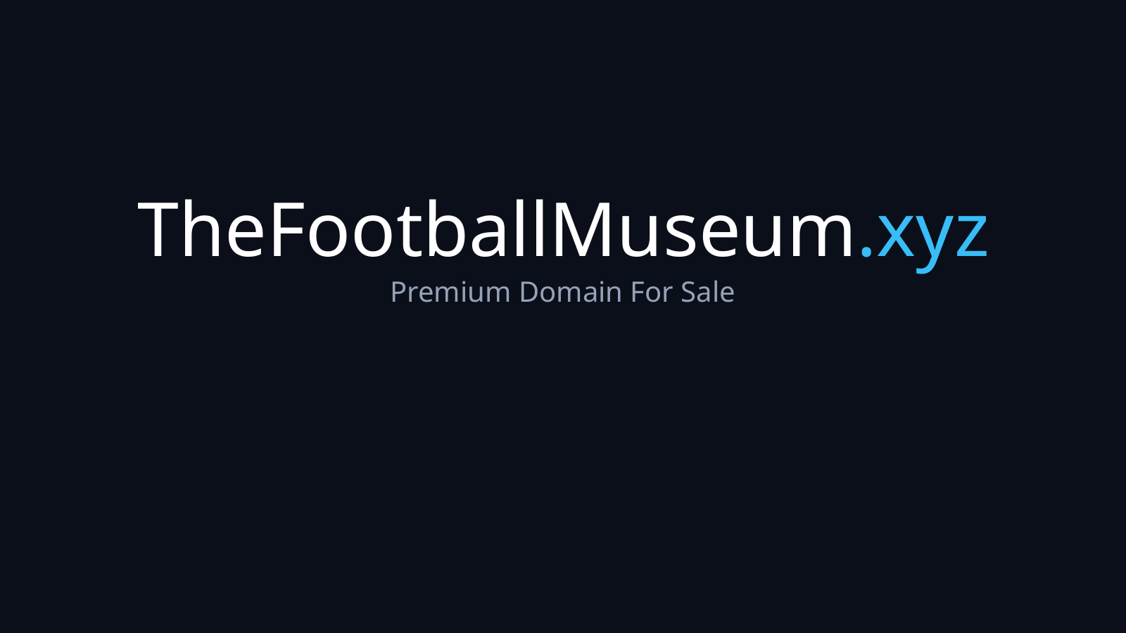TheFootballMuseum.xyz logo