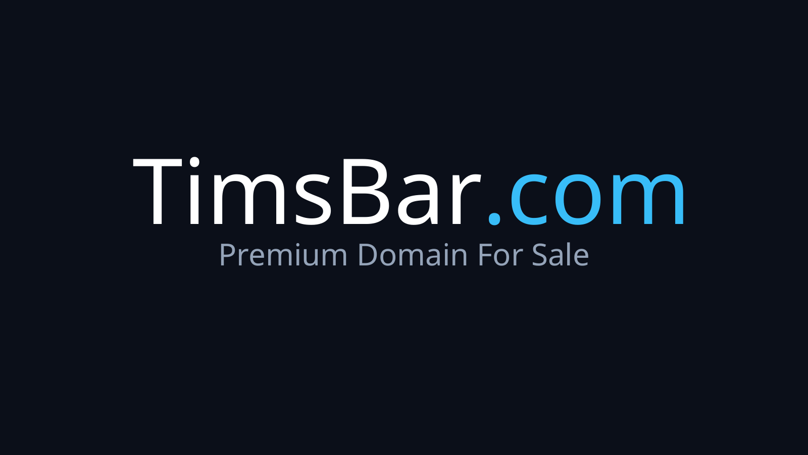 TimsBar.com logo