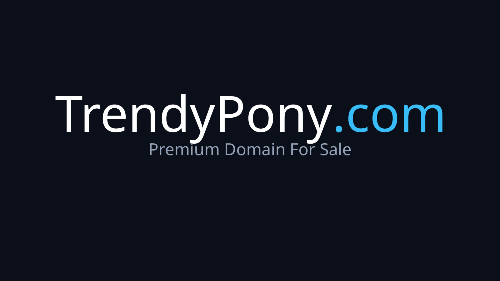 TrendyPony.com logo