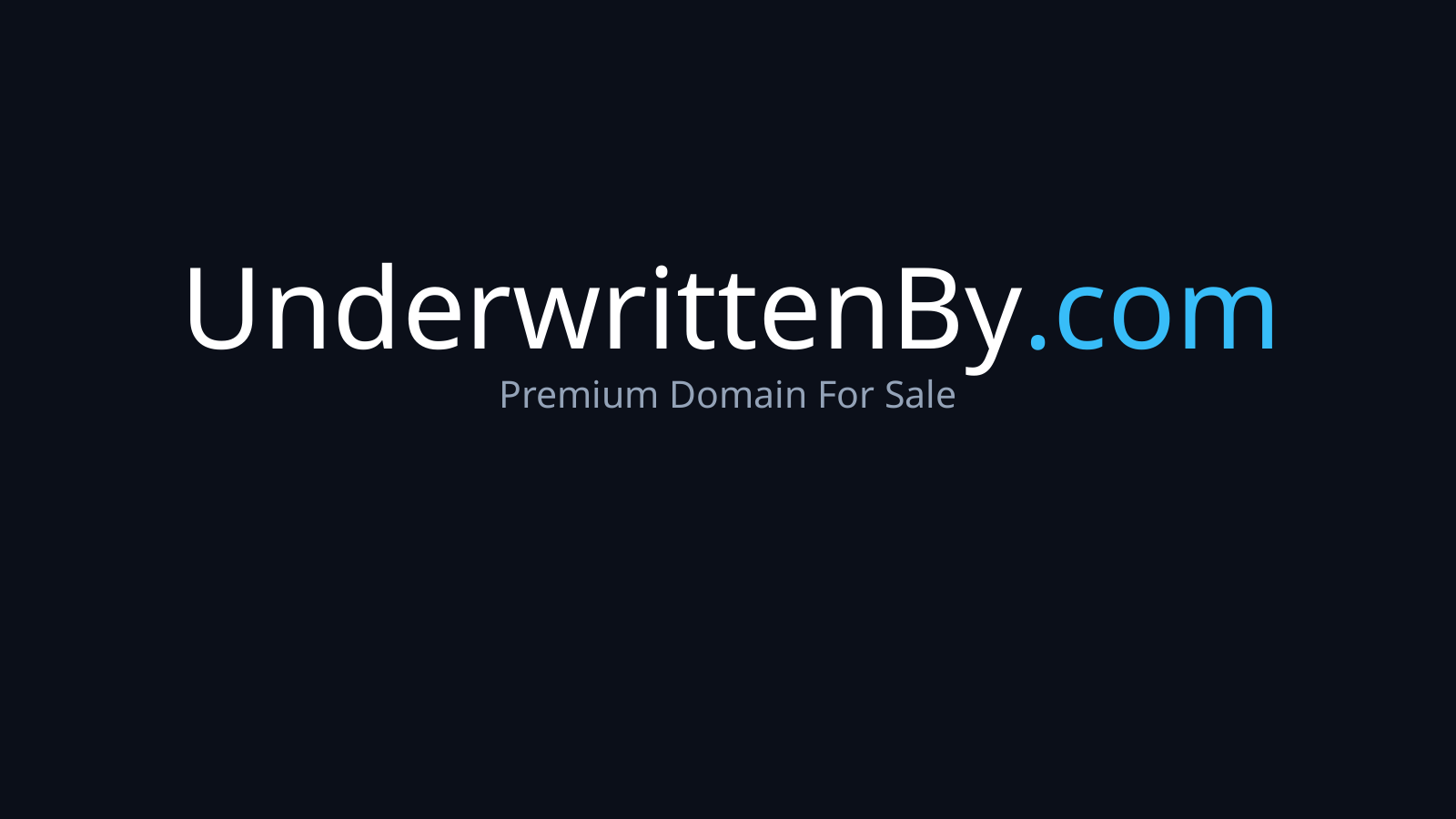 UnderwrittenBy.com logo