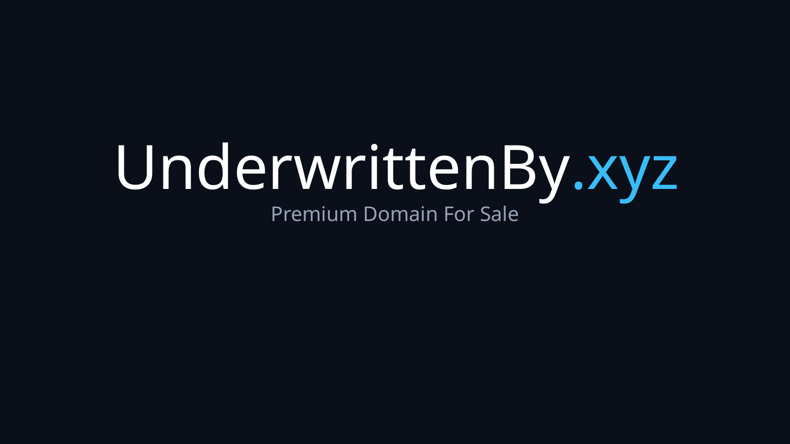 UnderwrittenBy.xyz logo