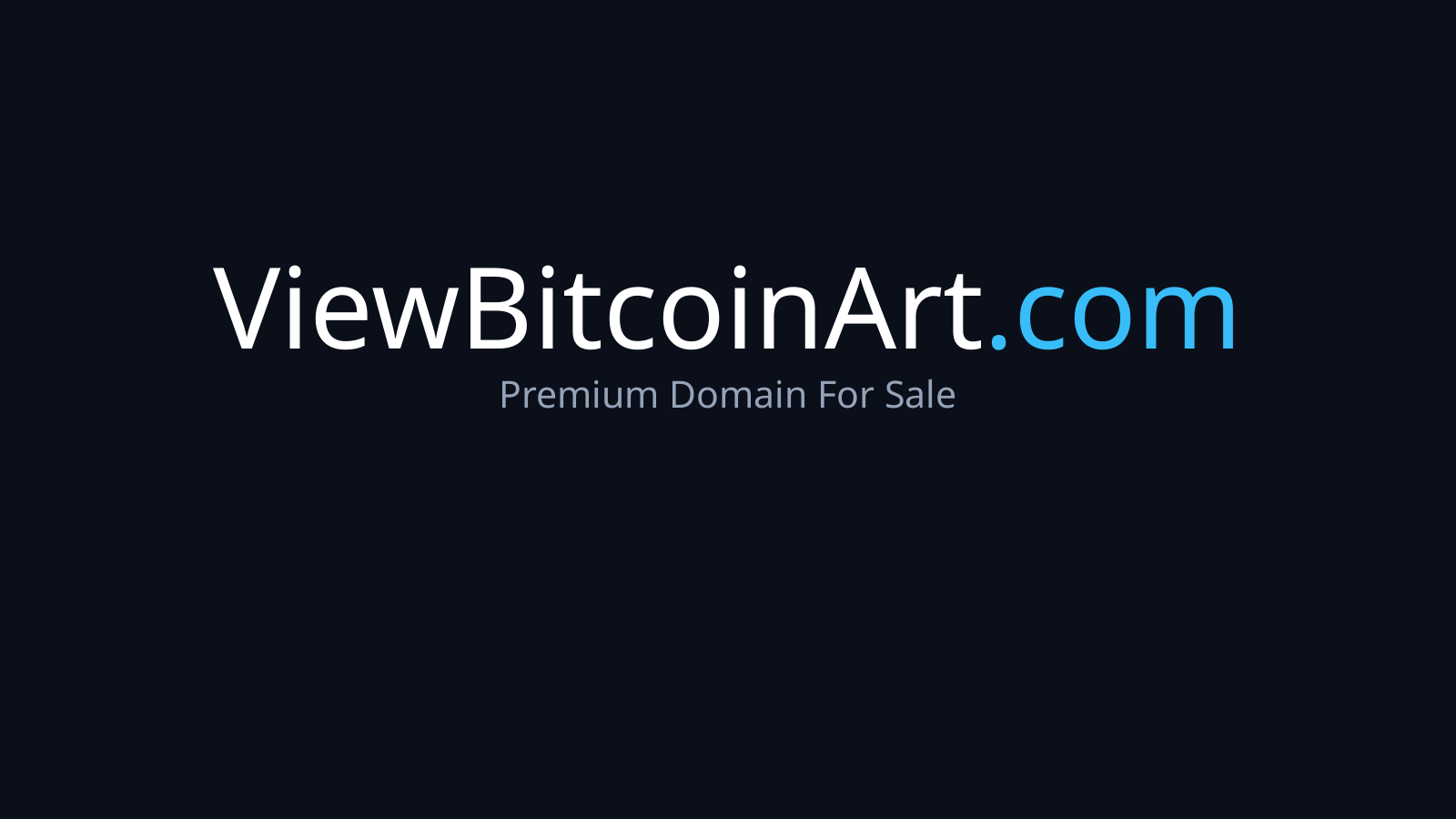 ViewBitcoinArt.com logo