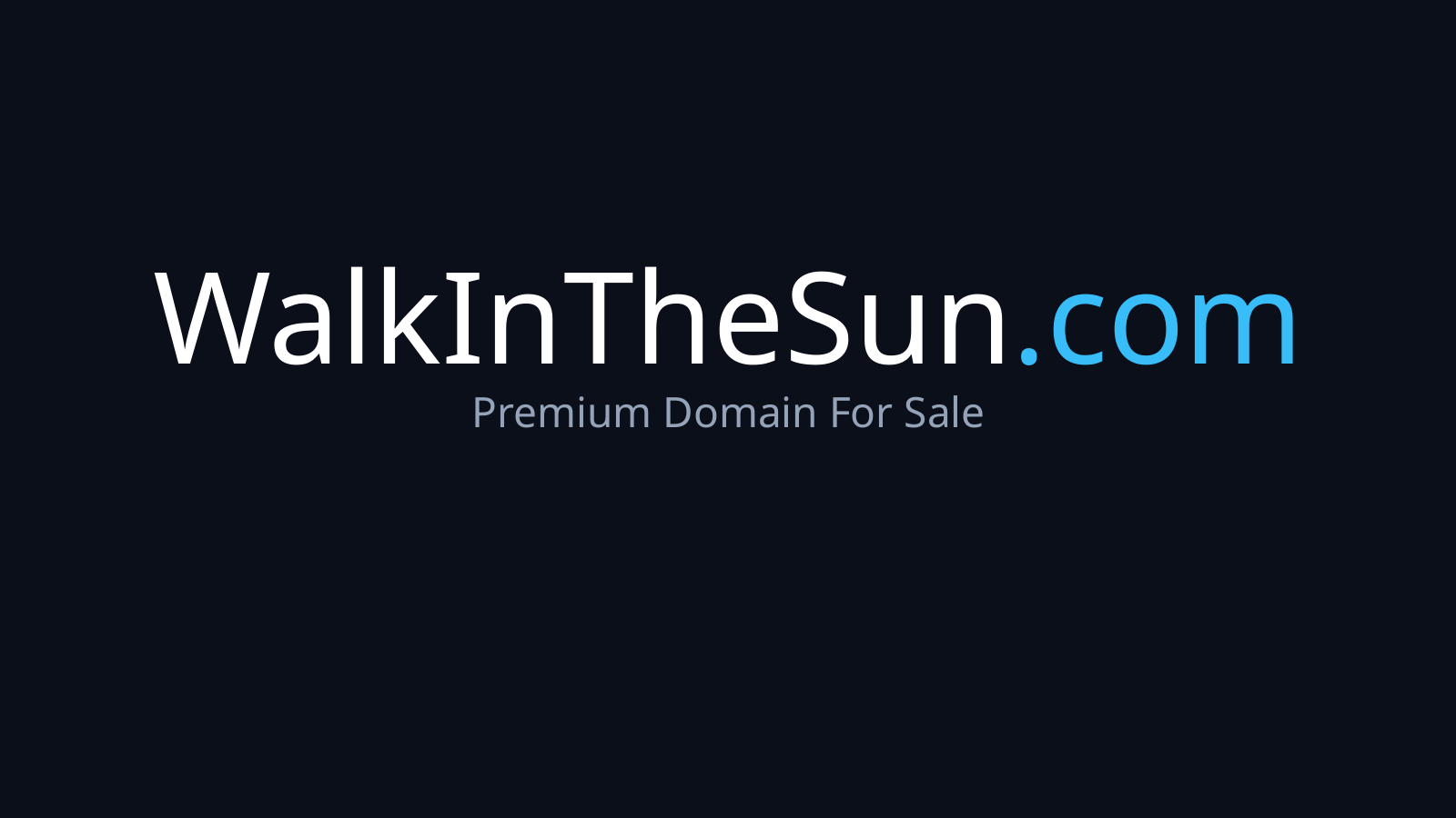 WalkInTheSun.com logo