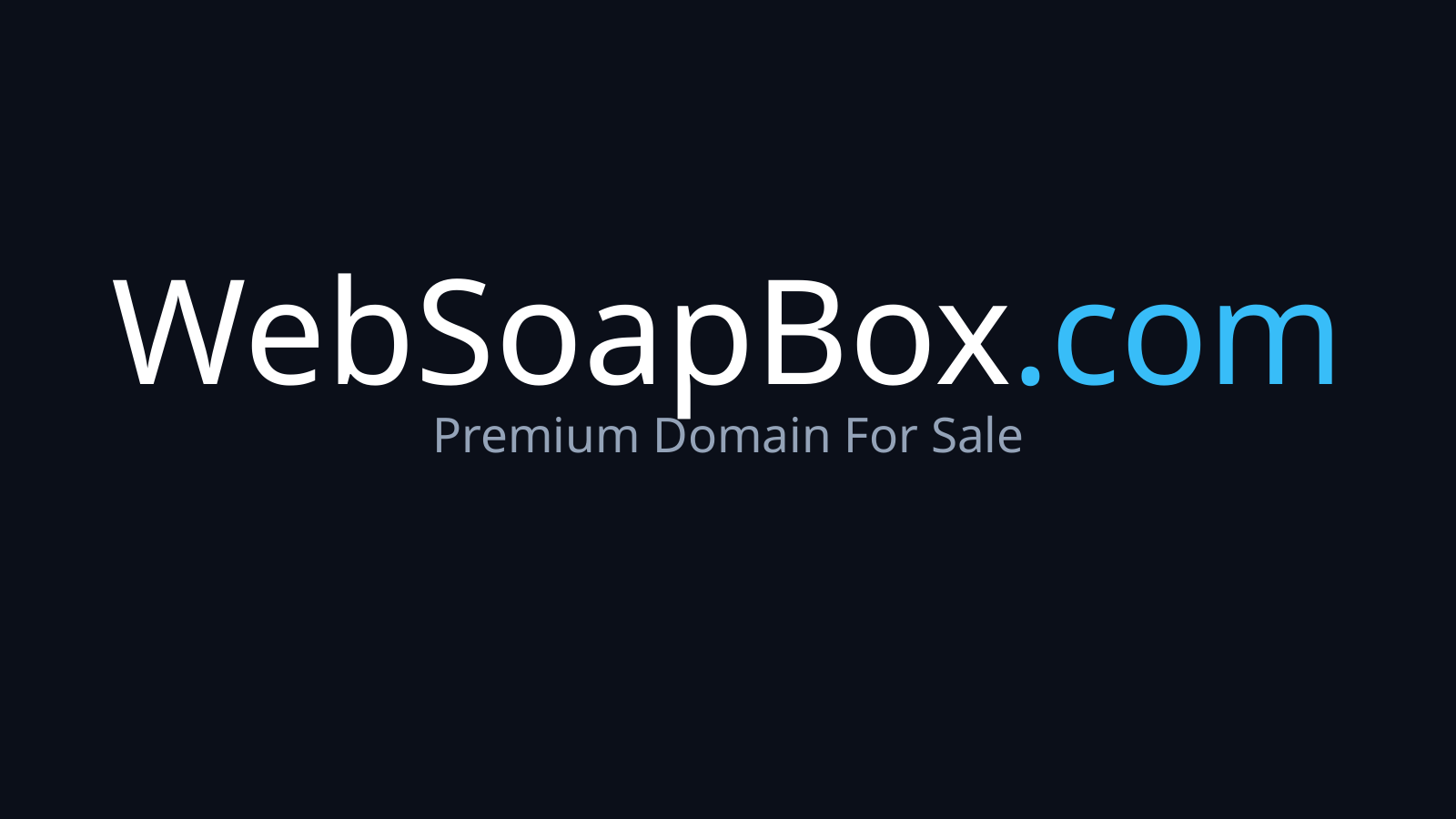 WebSoapBox.com logo